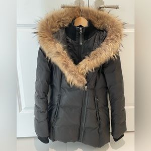 Mackage Down-filled coat with fur trimmed hood - size small